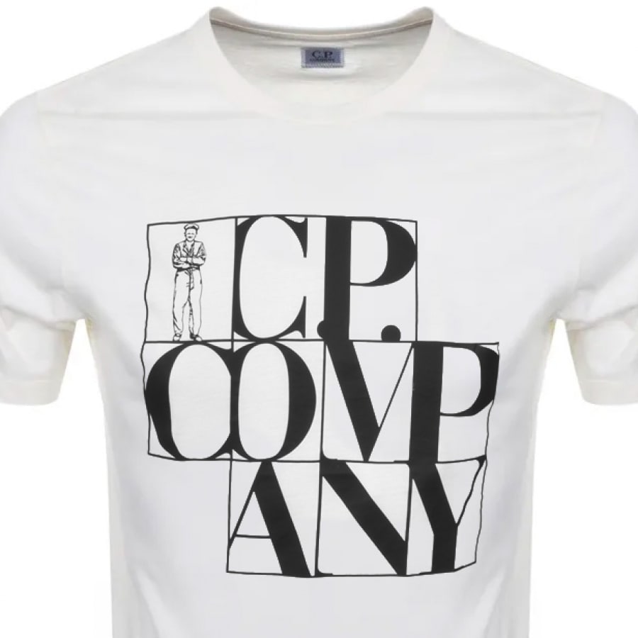 Alternative Image for ProductCP Company Logo T Shirt White2